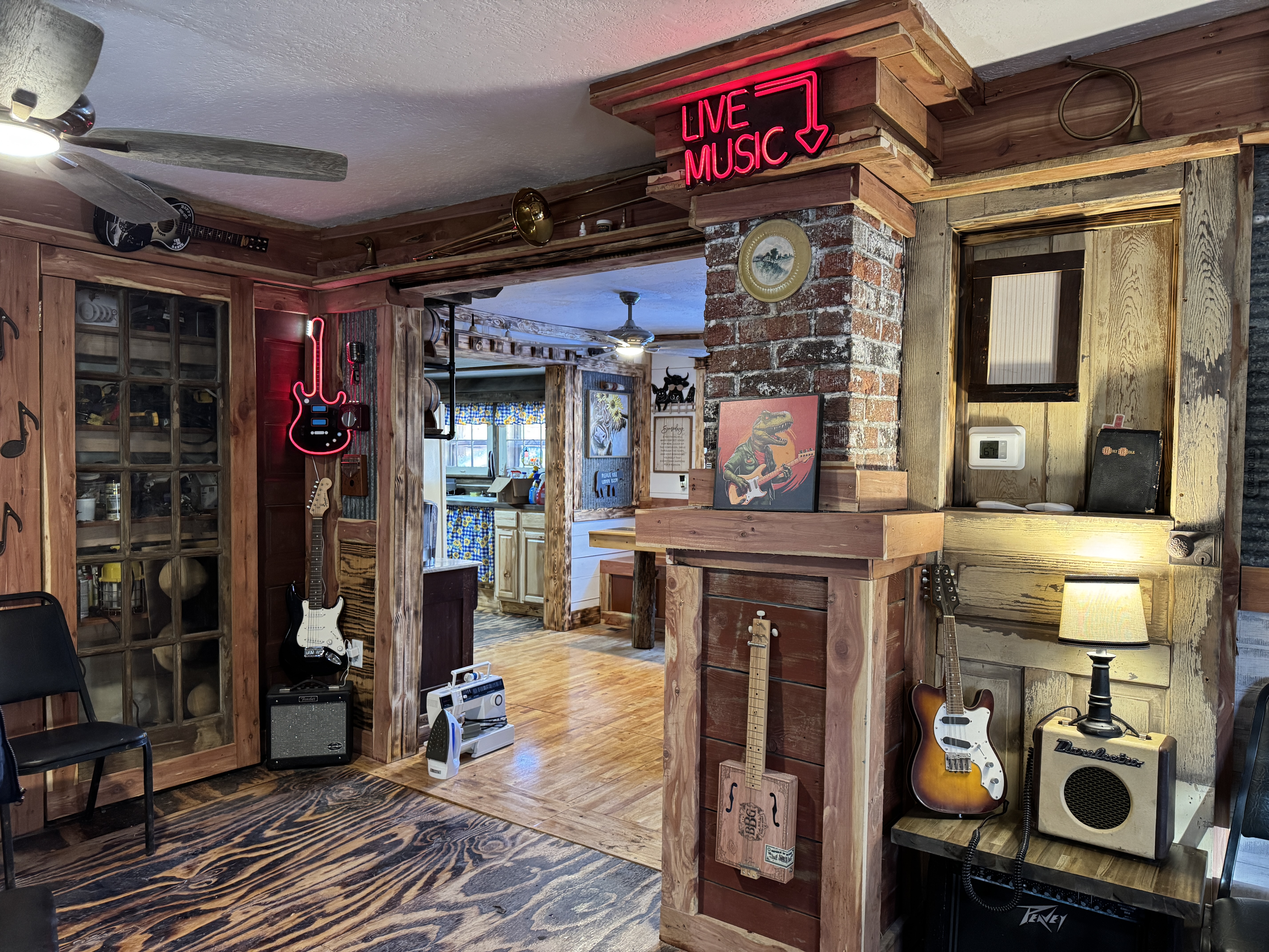 bathroom shower area